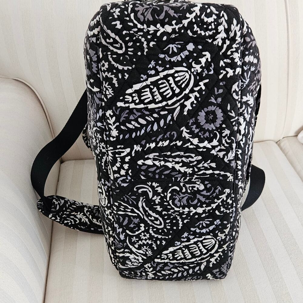Vera Bradley Medium Traveler Duffle Bag in Paisley Noir - Picture 5 of 13